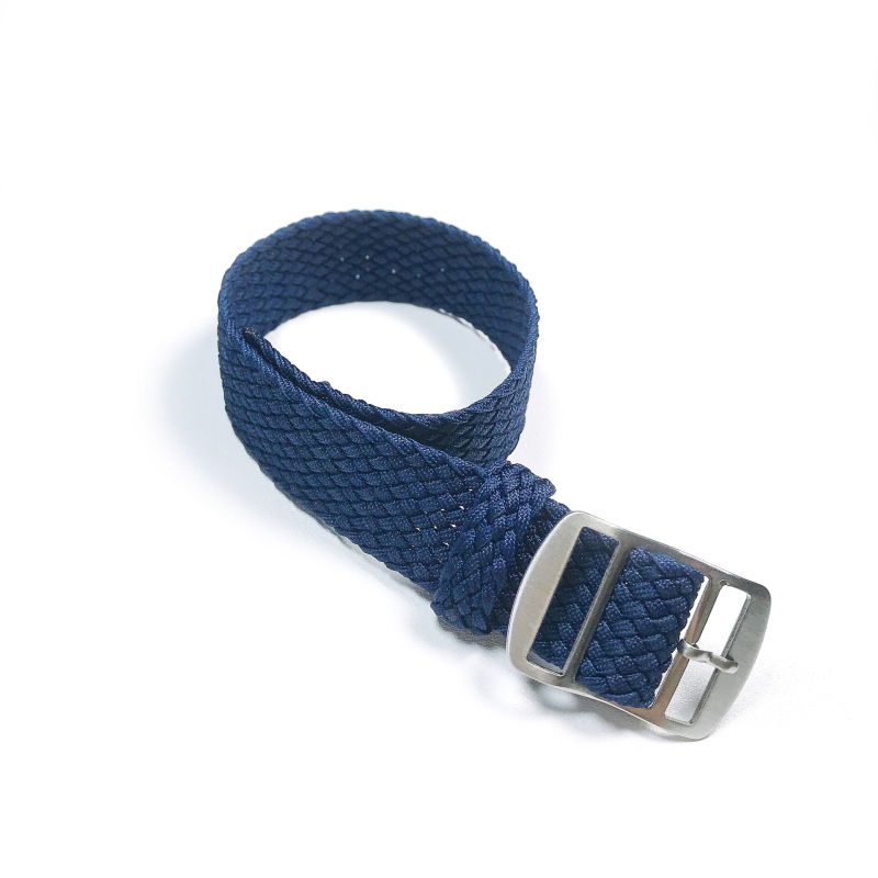 Nijon narukvica za sat s twist pletenicom, srebrno matovim kopčom od nehrđajućeg čelika; marka Instantaneous jump strap.