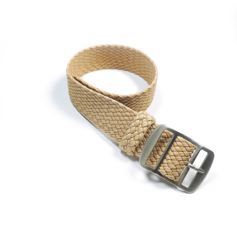 Nijon narukvica za sat s twist pletenicom, srebrno matovim kopčom od nehrđajućeg čelika; marka Instantaneous jump strap.