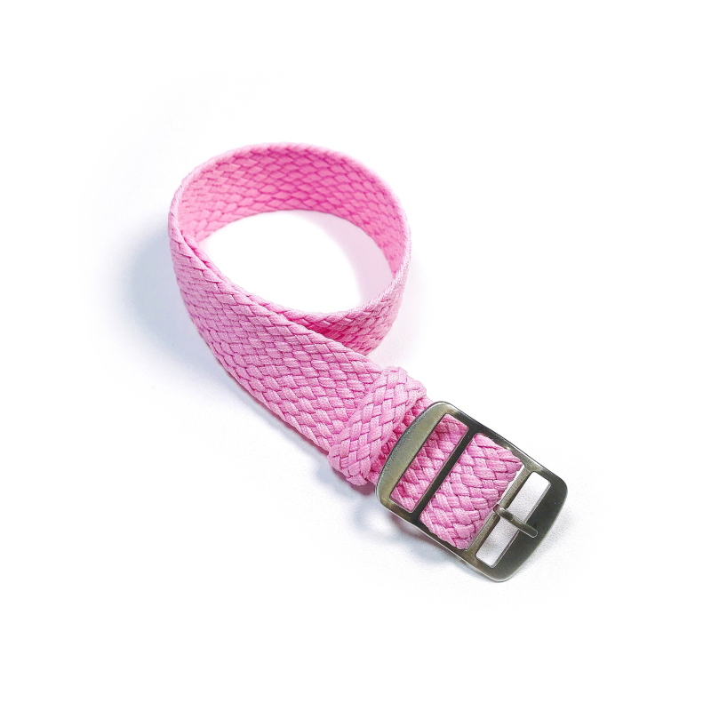 Nijon narukvica za sat s twist pletenicom, srebrno matovim kopčom od nehrđajućeg čelika; marka Instantaneous jump strap.