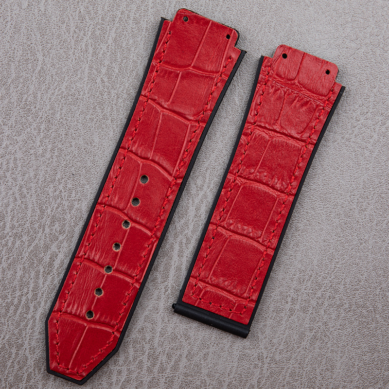 Brățară de ceas din piele naturală Ming Ting, interfață cu șurub cap convex, stil street/neutral/influencer, sezon iarnă 2023