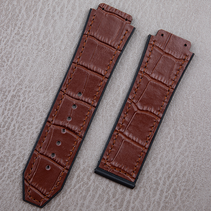 Brățară de ceas din piele naturală Ming Ting, interfață cu șurub cap convex, stil street/neutral/influencer, sezon iarnă 2023