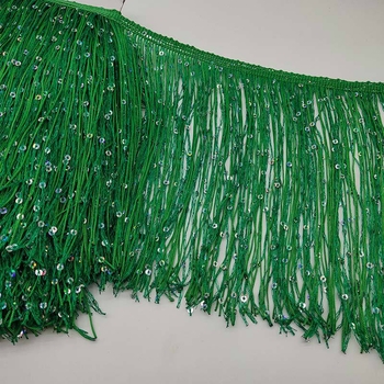 Νάιλον δαντέλα με φούντες και στρας για κοστούμια λατινικού χορού – αξεσουάρ ενδύματος