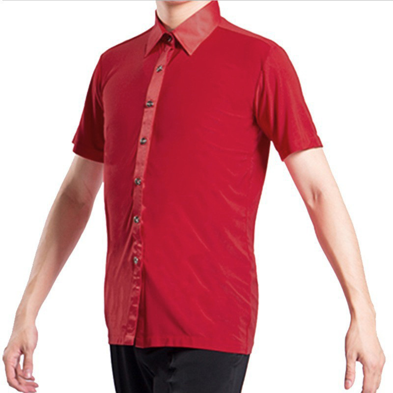 Unisex modernūs šokių topai ir Cha Cha marškiniai scenai, Milk Silk audinys; pagrindinis audinys: galvijų oda; 2023 m. pavasaris.