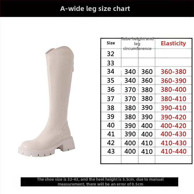 Čizme viteškog stila od prave kože; okrugli vrh; debeli pet; stražnji zatvarač; visok potkoljenica