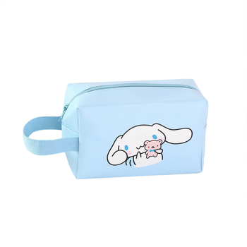 Kosmētikas soma ar lielu ietilpību, anime raksts, ūdensnecaurlaidīga, PU materiāls, universāla, bez oderes