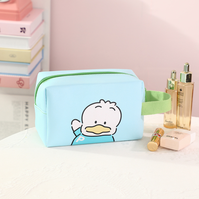Kosmētikas soma ar lielu ietilpību, anime raksts, ūdensnecaurlaidīga, PU materiāls, universāla, bez oderes