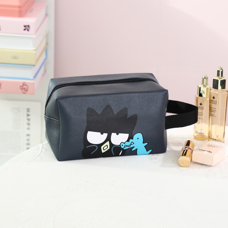 Kosmētikas soma ar lielu ietilpību, anime raksts, ūdensnecaurlaidīga, PU materiāls, universāla, bez oderes