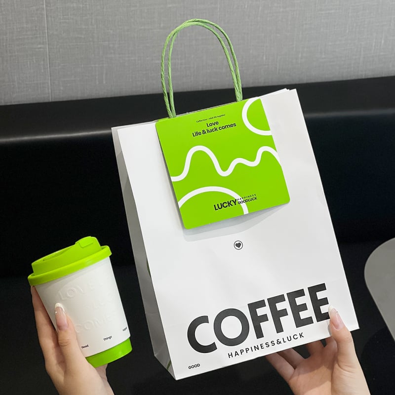 Kraft papirnata torba za napitke (kava i mliječni čaj) | oblik ručne torbe | dnevni kapacitet 1 000 000 | Marka Paper Butler