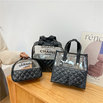 Portatīva kosmētikas soma ar lielu ietilpību, ūdensizturīgs PU materiāls, poliestera odere, rāvējslēdzējs