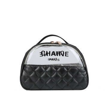 Portatīva kosmētikas soma ar lielu ietilpību, ūdensizturīgs PU materiāls, poliestera odere, rāvējslēdzējs