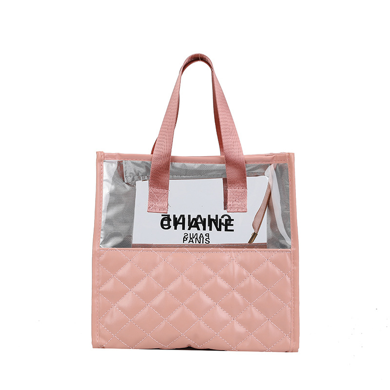 Portatīva kosmētikas soma ar lielu ietilpību, ūdensizturīgs PU materiāls, poliestera odere, rāvējslēdzējs