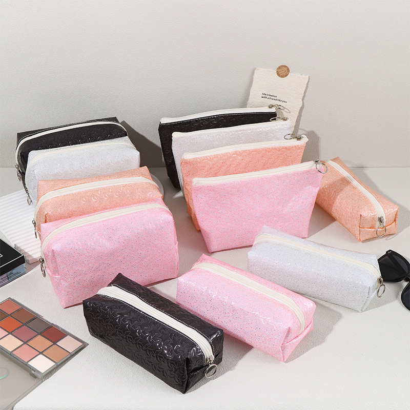 Sieviešu astoņstūra kosmētikas soma ceļojumiem, audums, ūdensizturīga, mazgājama, rāvējslēdzēja aizdare