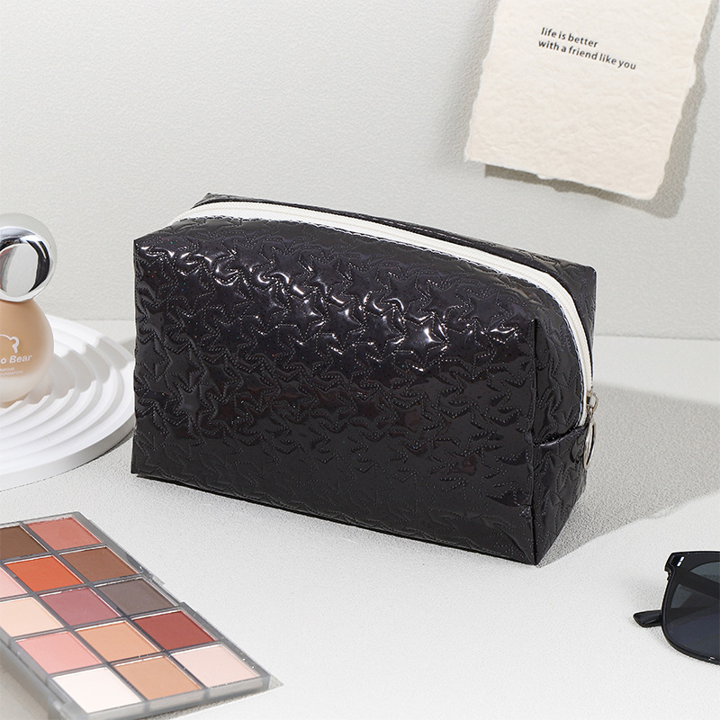 Sieviešu astoņstūra kosmētikas soma ceļojumiem, audums, ūdensizturīga, mazgājama, rāvējslēdzēja aizdare