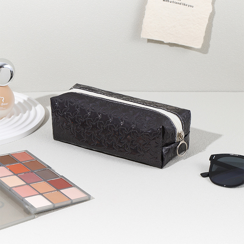 Sieviešu astoņstūra kosmētikas soma ceļojumiem, audums, ūdensizturīga, mazgājama, rāvējslēdzēja aizdare