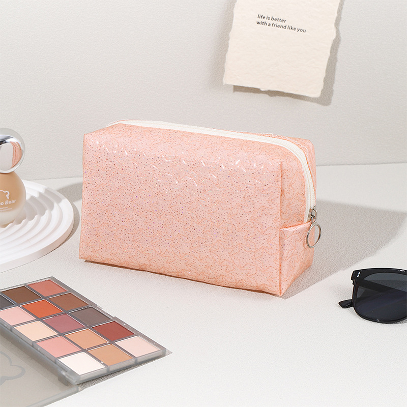 Sieviešu astoņstūra kosmētikas soma ceļojumiem, audums, ūdensizturīga, mazgājama, rāvējslēdzēja aizdare