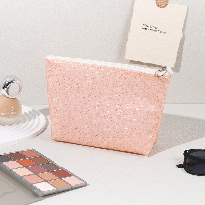 Sieviešu astoņstūra kosmētikas soma ceļojumiem, audums, ūdensizturīga, mazgājama, rāvējslēdzēja aizdare