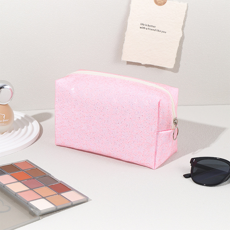 Sieviešu astoņstūra kosmētikas soma ceļojumiem, audums, ūdensizturīga, mazgājama, rāvējslēdzēja aizdare