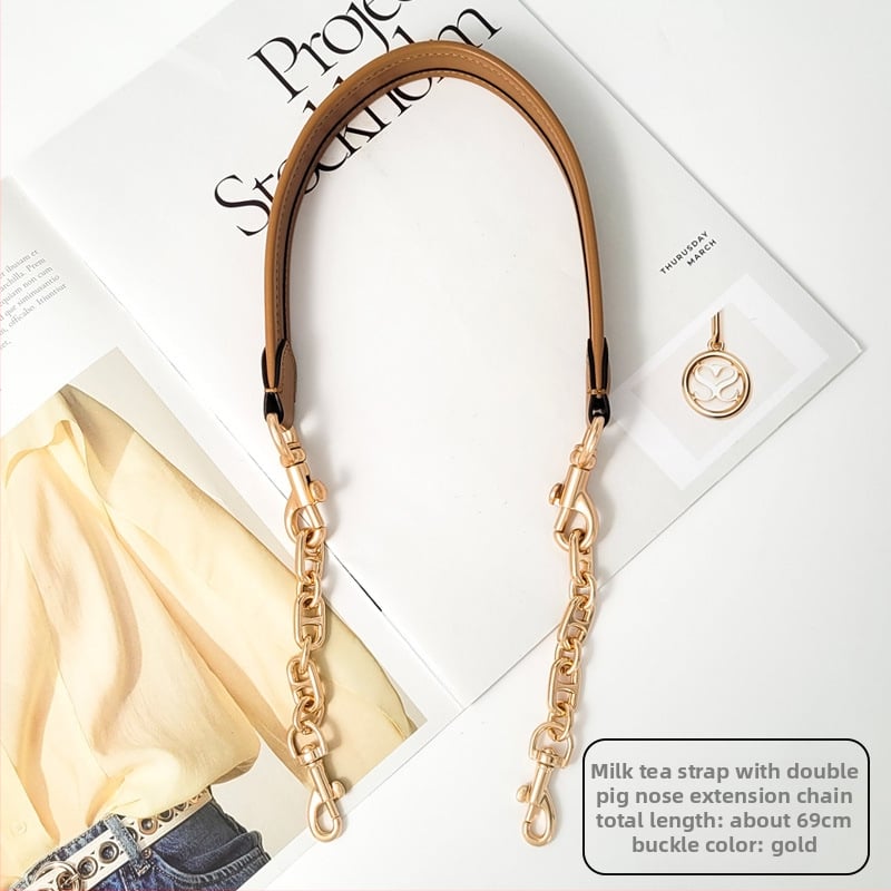 Μεταλλικός ιμάντας τσάντας για ώμο/crossbody — ρετρό στυλ, μονοχρωμία, μεταλλική αλυσίδα, άνοιξη 2025