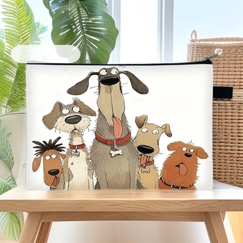 Kosmētikas somiņa - pielāgota raksts, polyester ārējā daļa un iekšmala, pilsētas vienkāršība, sievietēm