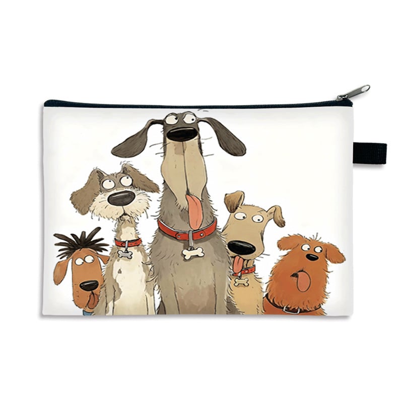 Kosmētikas somiņa - pielāgota raksts, polyester ārējā daļa un iekšmala, pilsētas vienkāršība, sievietēm