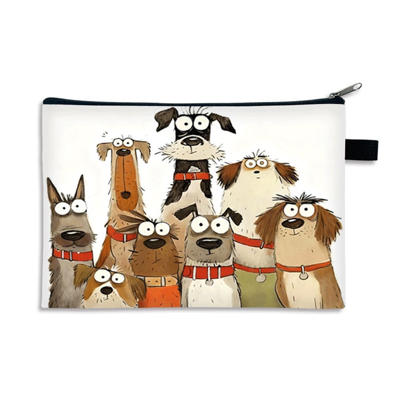 Kosmētikas somiņa - pielāgota raksts, polyester ārējā daļa un iekšmala, pilsētas vienkāršība, sievietēm