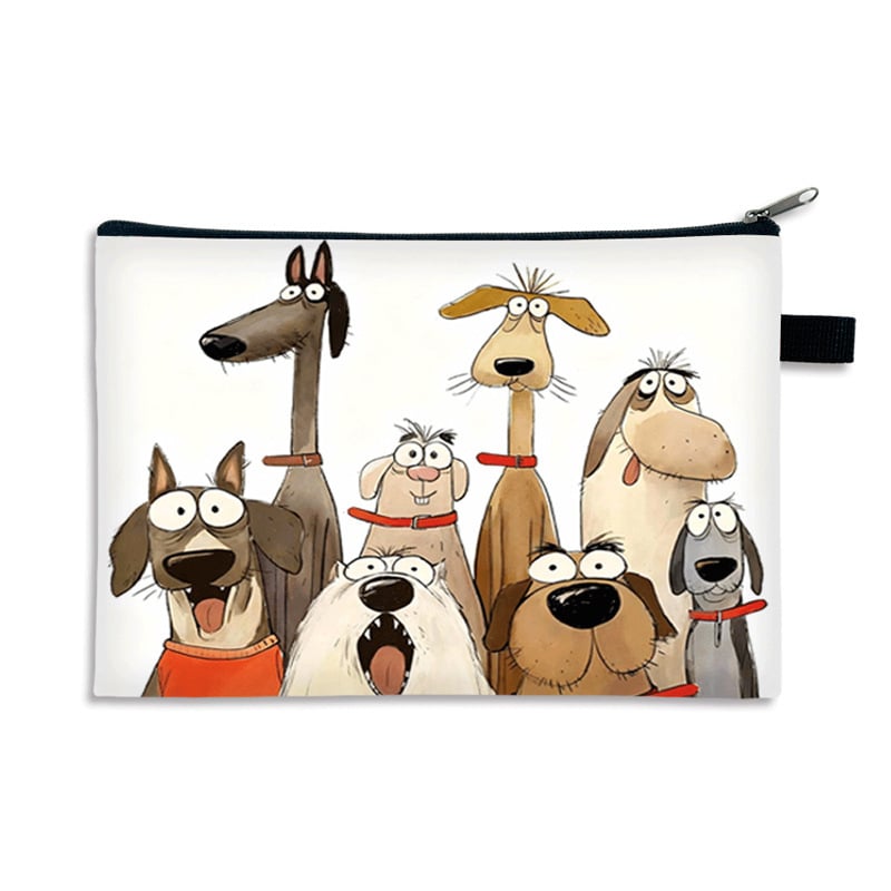 Kosmētikas somiņa - pielāgota raksts, polyester ārējā daļa un iekšmala, pilsētas vienkāršība, sievietēm