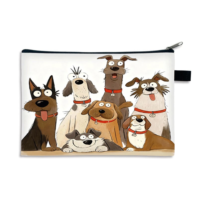 Kosmētikas somiņa - pielāgota raksts, polyester ārējā daļa un iekšmala, pilsētas vienkāršība, sievietēm