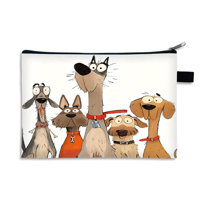 Kosmētikas somiņa - pielāgota raksts, polyester ārējā daļa un iekšmala, pilsētas vienkāršība, sievietēm