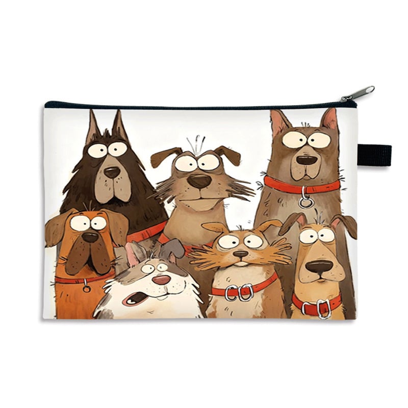 Kosmētikas somiņa - pielāgota raksts, polyester ārējā daļa un iekšmala, pilsētas vienkāršība, sievietēm