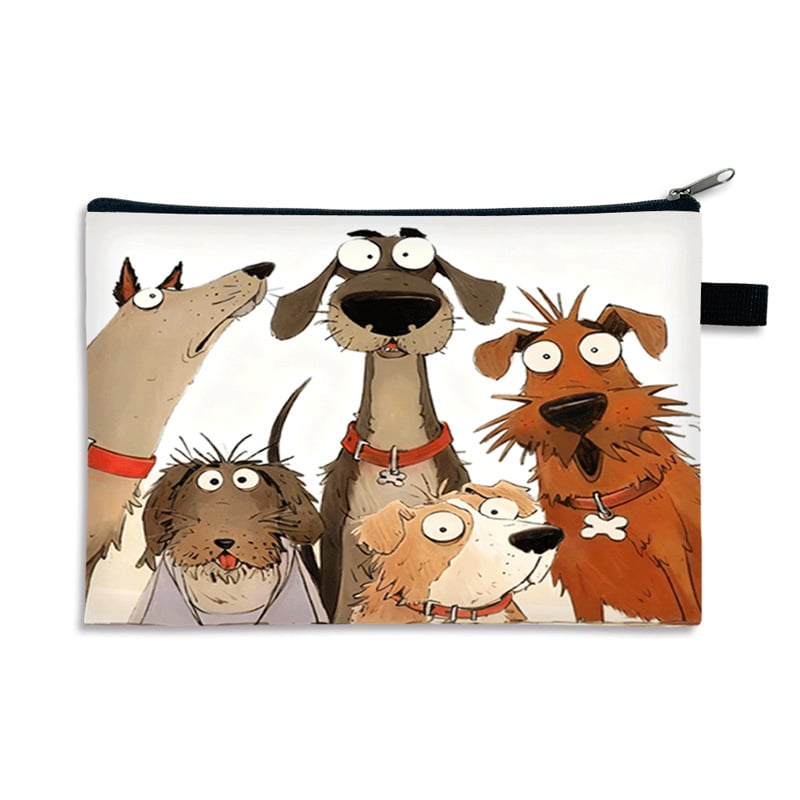 Kosmētikas somiņa - pielāgota raksts, polyester ārējā daļa un iekšmala, pilsētas vienkāršība, sievietēm