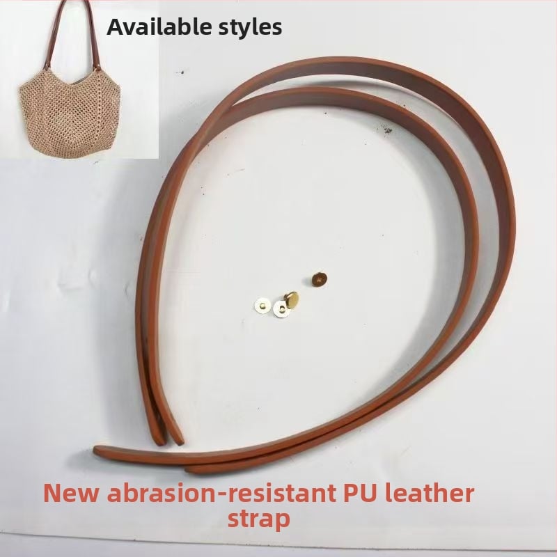 Νέος PU δερμάτινος ιμάντας για τσάντα, χειροποίητος, με βιδωτές ριβέρ, για γυναικείες τσάντες