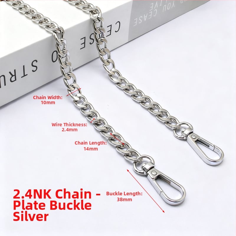 Ιμάντας τσάντας/ώμου από μέταλλο, ανθεκτικός στη φθορά, αστικός μινιμαλισμός, άνοιξη 2025