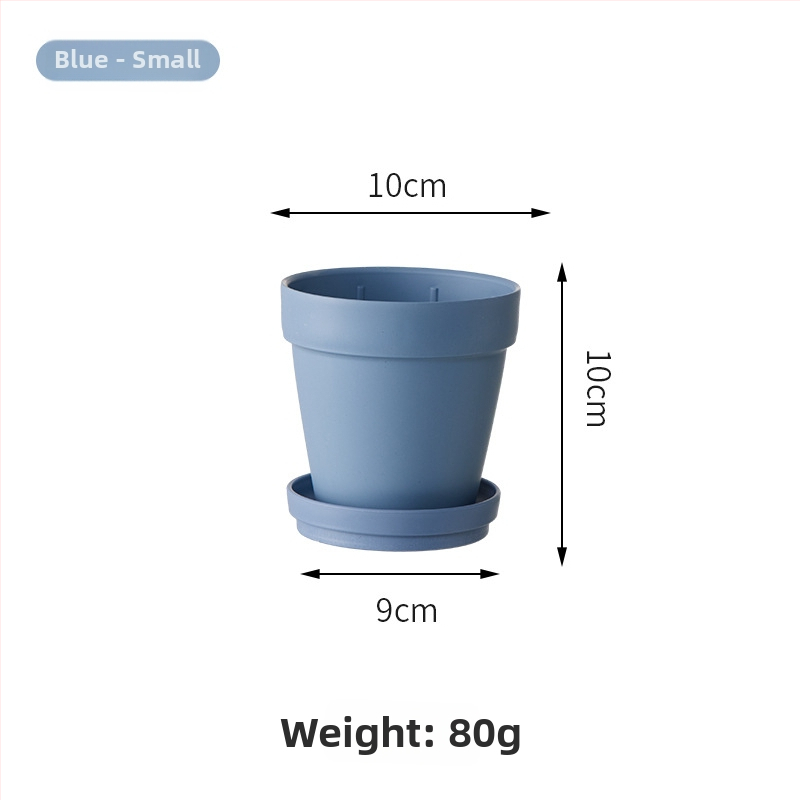 Ghiveci de flori din plastic, design simplu, pentru utilizare pe birou sau la podea, potrivit pentru birou și grădină de acasă.