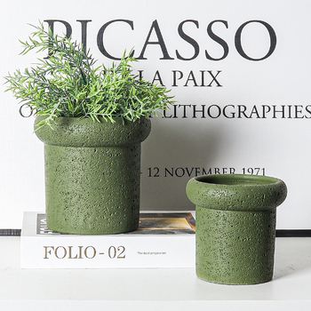 Ghiveci din ciment, stil Nordic, pentru birou sau podea, tehnologie de ciment