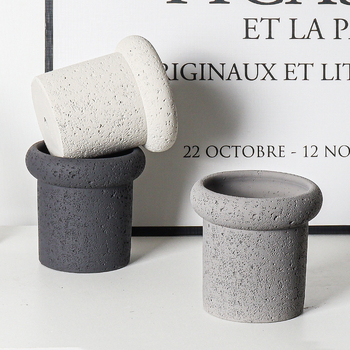 Ghiveci din ciment, stil Nordic, pentru birou sau podea, tehnologie de ciment