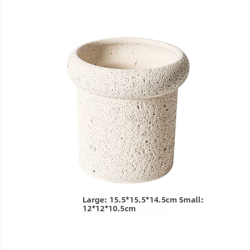 Ghiveci din ciment, stil Nordic, pentru birou sau podea, tehnologie de ciment