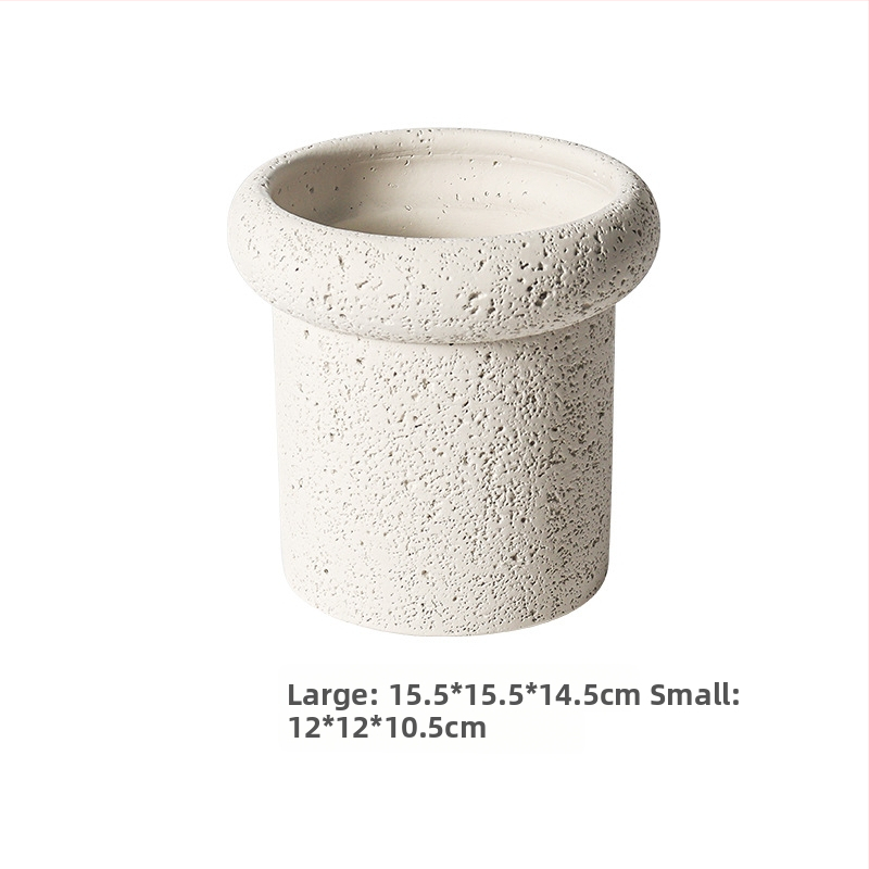 Ghiveci din ciment, stil Nordic, pentru birou sau podea, tehnologie de ciment