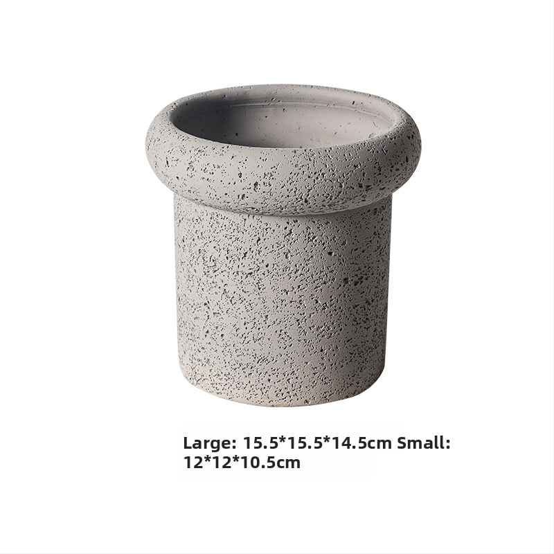 Ghiveci din ciment, stil Nordic, pentru birou sau podea, tehnologie de ciment