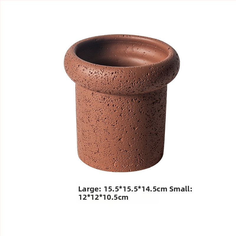 Ghiveci din ciment, stil Nordic, pentru birou sau podea, tehnologie de ciment