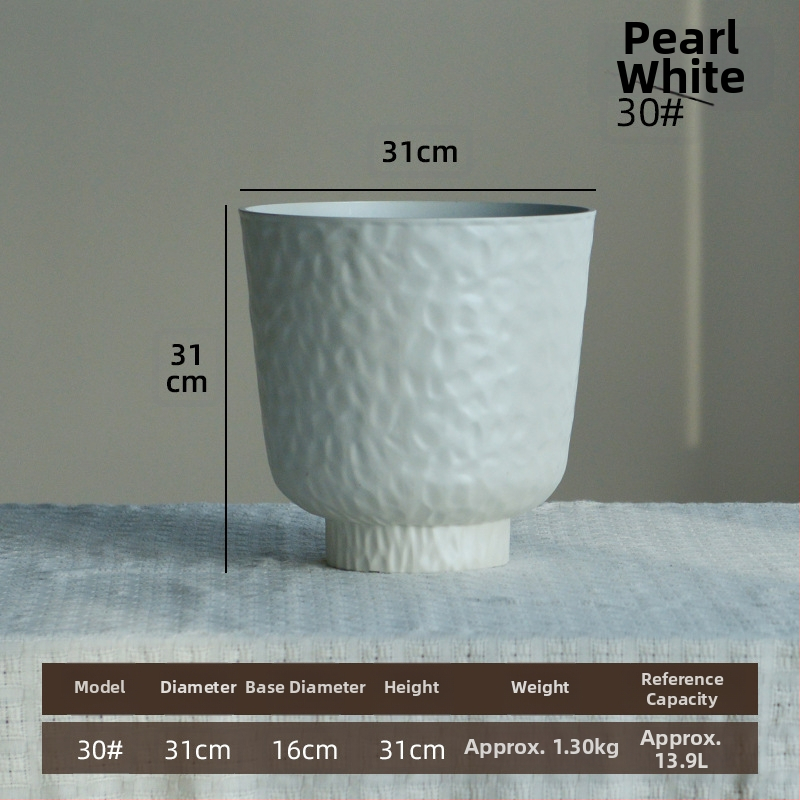 Ghiveci pentru flori – din plastic, turnat prin injecție; pentru utilizare pe birou și podea; potrivit pentru birou, hotel și decor de casă