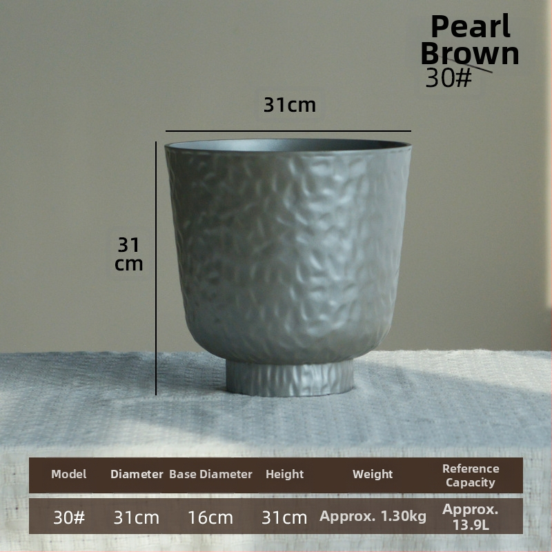 Ghiveci pentru flori – din plastic, turnat prin injecție; pentru utilizare pe birou și podea; potrivit pentru birou, hotel și decor de casă