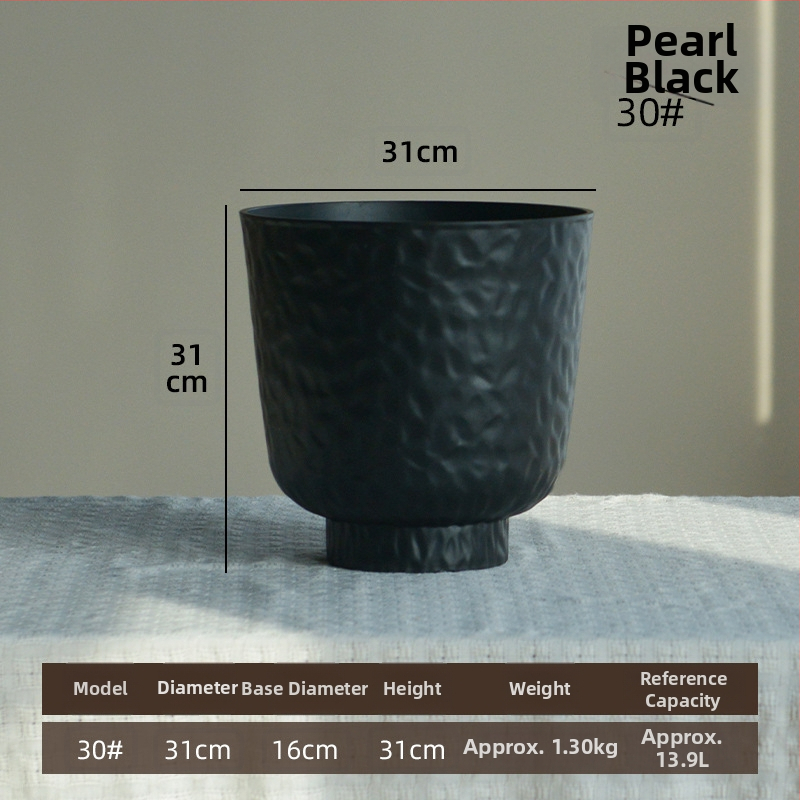 Ghiveci pentru flori – din plastic, turnat prin injecție; pentru utilizare pe birou și podea; potrivit pentru birou, hotel și decor de casă