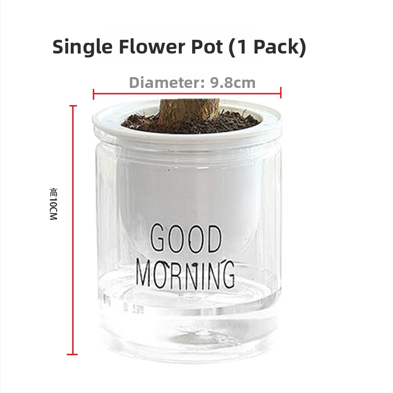 Ghiveci de flori din plastic (utilizare pe birou, stil office, rezistent la coroziune)