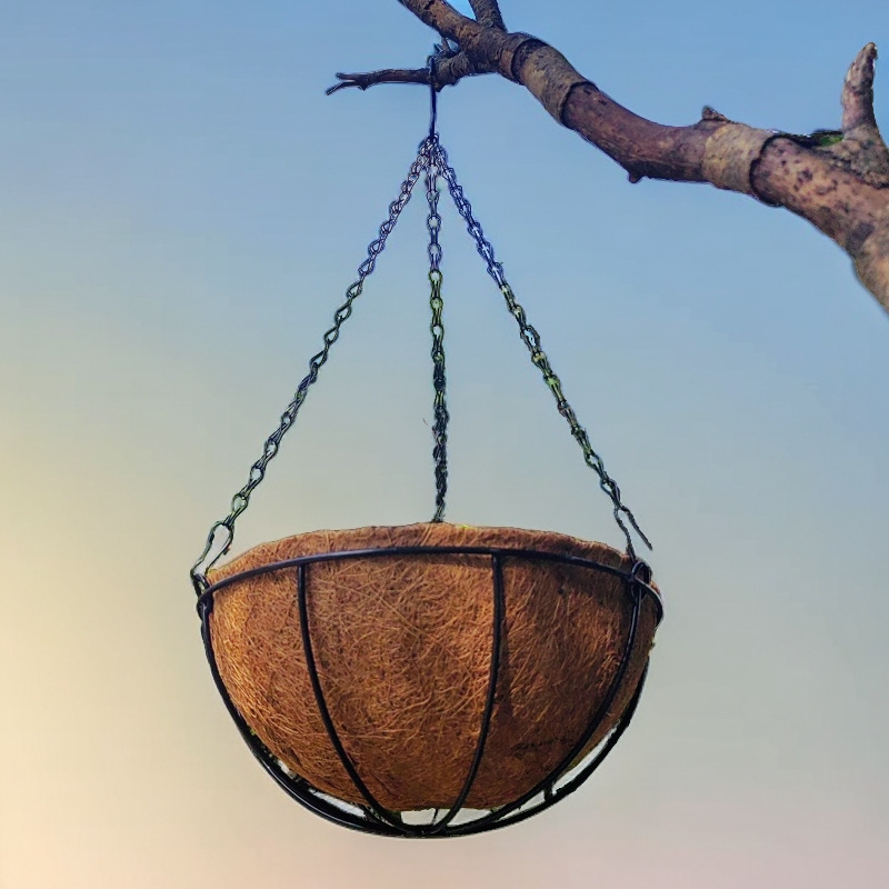 Ghiveci suspendat din fier, stil Nordic, pentru grădină de acasă