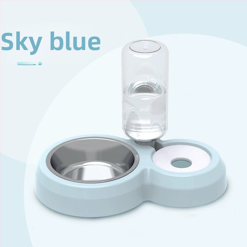 Πλαστικό αυτόματο μπολ νερού γάτας, διπλό μπολ, μάρκα GPN