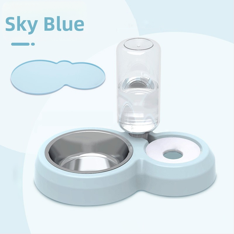 Πλαστικό αυτόματο μπολ νερού γάτας, διπλό μπολ, μάρκα GPN