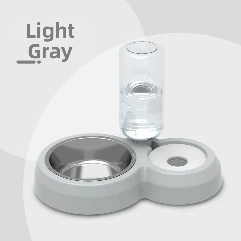 Πλαστικό αυτόματο μπολ νερού γάτας, διπλό μπολ, μάρκα GPN