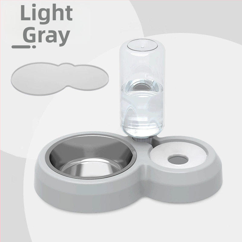 Πλαστικό αυτόματο μπολ νερού γάτας, διπλό μπολ, μάρκα GPN