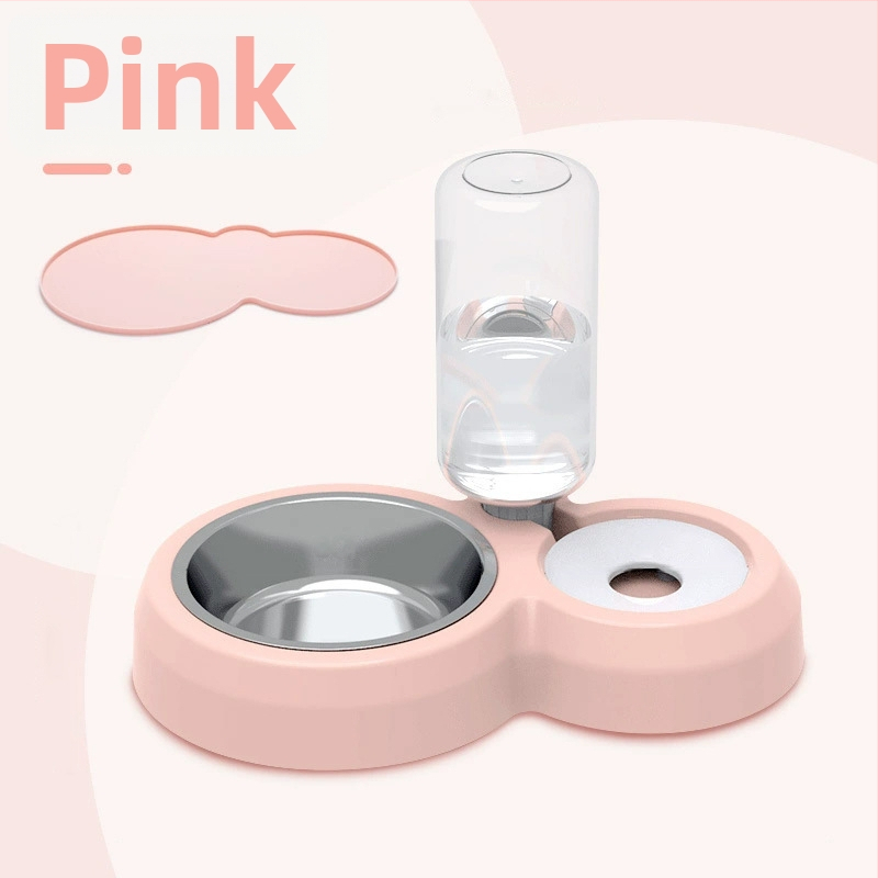 Πλαστικό αυτόματο μπολ νερού γάτας, διπλό μπολ, μάρκα GPN