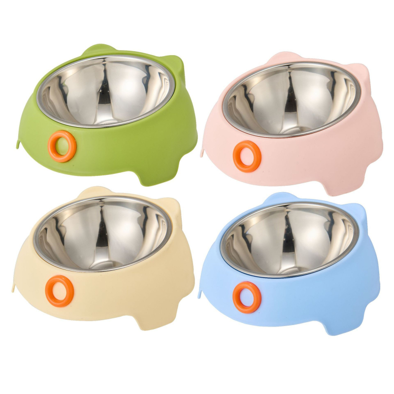 Μπολ φαγητού κατοικίδιων για γάτες, μπολ από ανοξείδωτο ατσάλι και PP, Heao Pets, κατάλληλο για γάτες, συσκευασία 96 τεμάχια